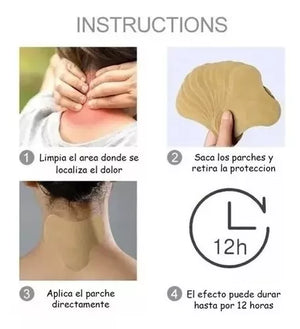 Parche alivio dolor de cervical, cuello y hombros