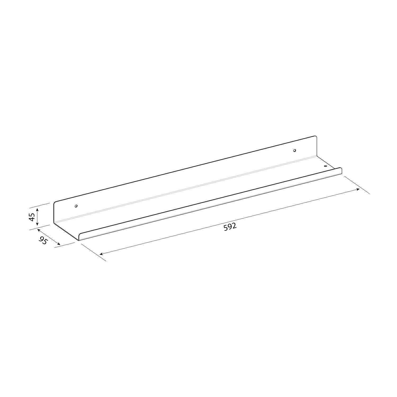 REPISA FLOTANTE 60cm SPEZIA